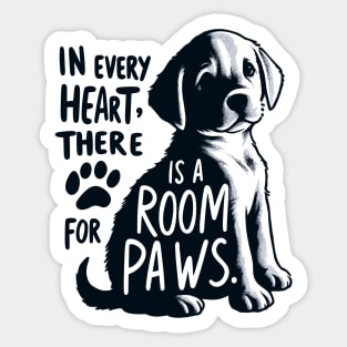 Puppy Heartprint - National Pet Day Sticker